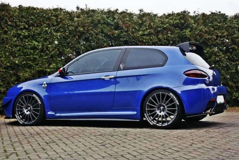 Maxton Design Seitenschweller (Paar) für Alfa Romeo 147 GTA Hochglanz schwarz – Ansicht 2
