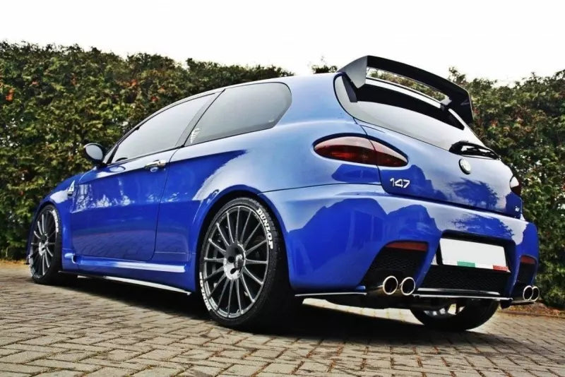 Maxton Design Diffusor Flaps für Alfa Romeo 147 GTA Hochglanz schwarz – Ansicht 2