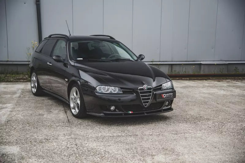 Maxton Design Frontlippe für Alfa Romeo 156 Facelift Hochglanz schwarz – Ansicht 3