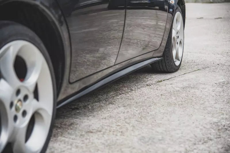Maxton Design Seitenschweller (Paar) für Alfa Romeo 156 Facelift Hochglanz schwarz – Ansicht 4