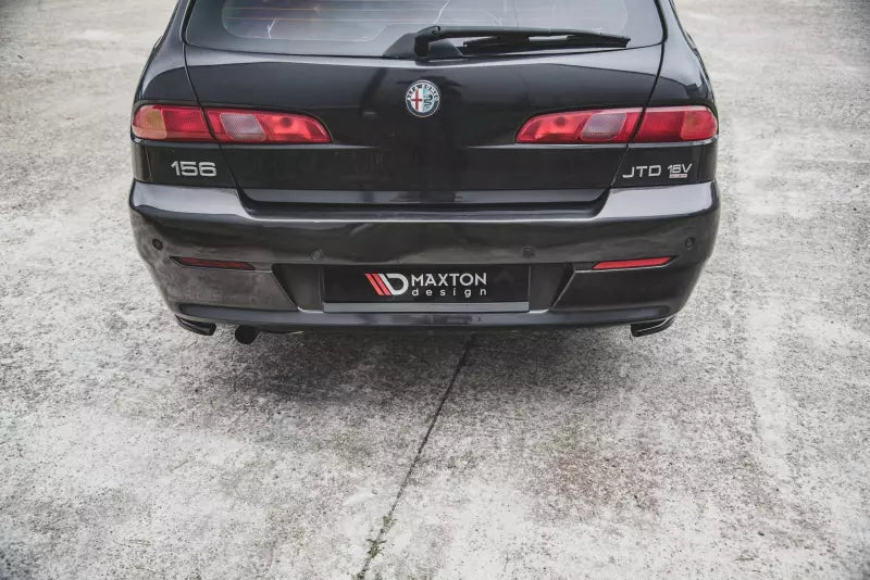 Maxton Design Diffusor Flaps für Alfa Romeo 156 SW Facelift Hochglanz schwarz – Ansicht 2