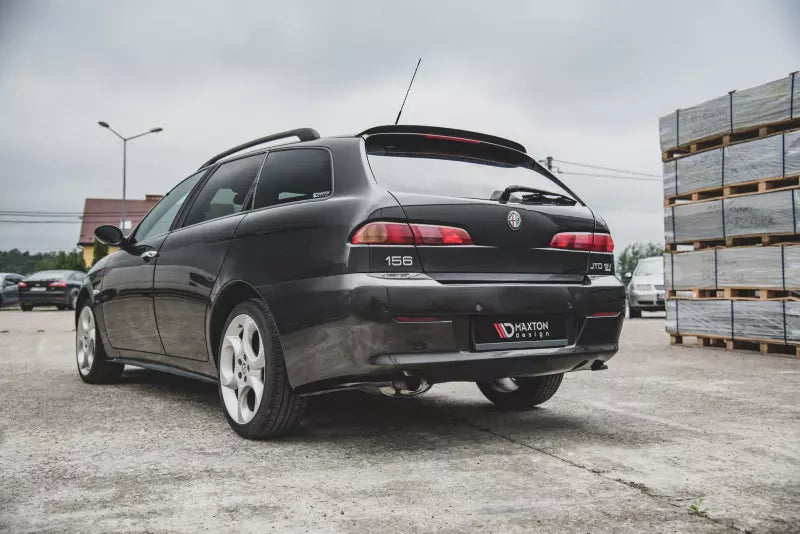 Maxton Design Diffusor Flaps für Alfa Romeo 156 SW Facelift Hochglanz schwarz – Ansicht 3