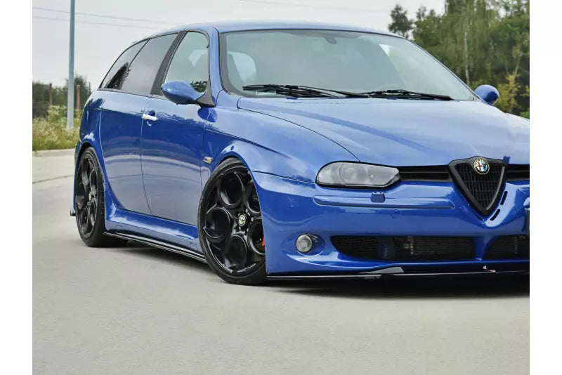 Maxton Design Seitenschweller (Paar) für Alfa Romeo 156 GTA Hochglanz schwarz – Ansicht 3