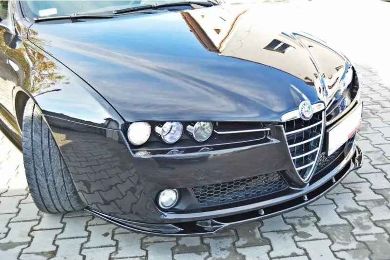 Maxton Design Frontlippe V.1 für Alfa Romeo 159 Hochglanz schwarz – Ansicht 1