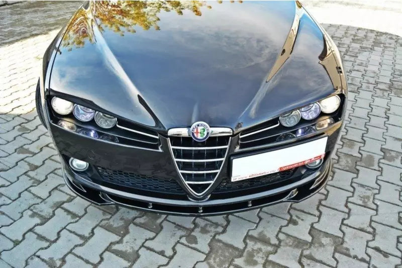 Maxton Design Frontlippe V.1 für Alfa Romeo 159 Hochglanz schwarz – Ansicht 2