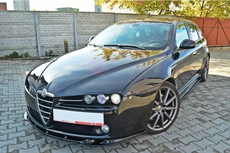 Maxton Design Frontlippe V.1 für Alfa Romeo 159 Hochglanz schwarz – Ansicht 3