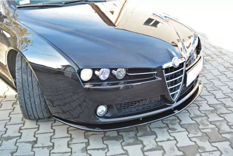 Maxton Design Frontlippe V.2 für Alfa Romeo 159 Hochglanz schwarz – Ansicht 1