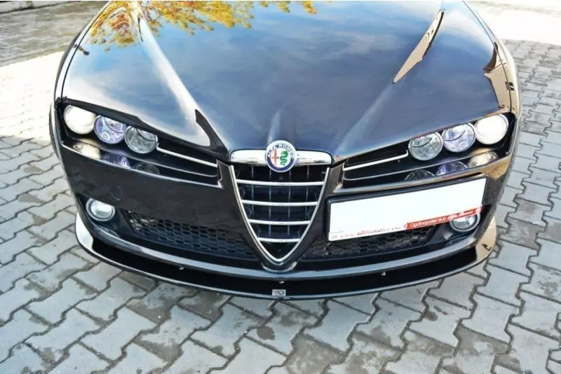 Maxton Design Frontlippe V.2 für Alfa Romeo 159 Hochglanz schwarz – Ansicht 2