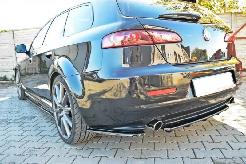 Maxton Design Diffusor Flaps für Alfa Romeo 159 Hochglanz schwarz – Ansicht 2