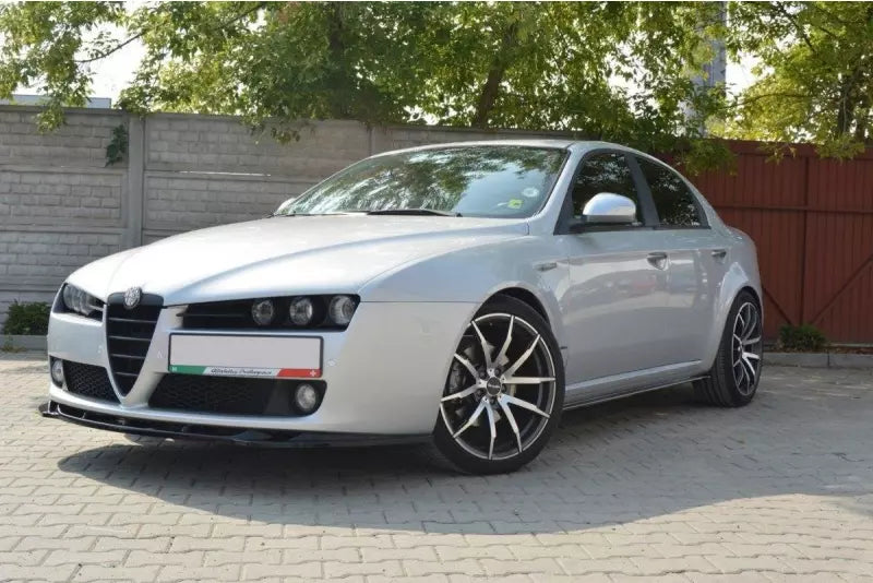 Maxton Design Seitenschweller (Paar) für Alfa Romeo 159 Hochglanz schwarz – Ansicht 2