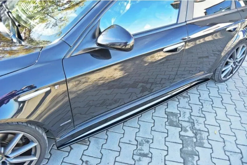 Maxton Design Seitenschweller (Paar) für Alfa Romeo 159 TI Hochglanz schwarz – Ansicht 1