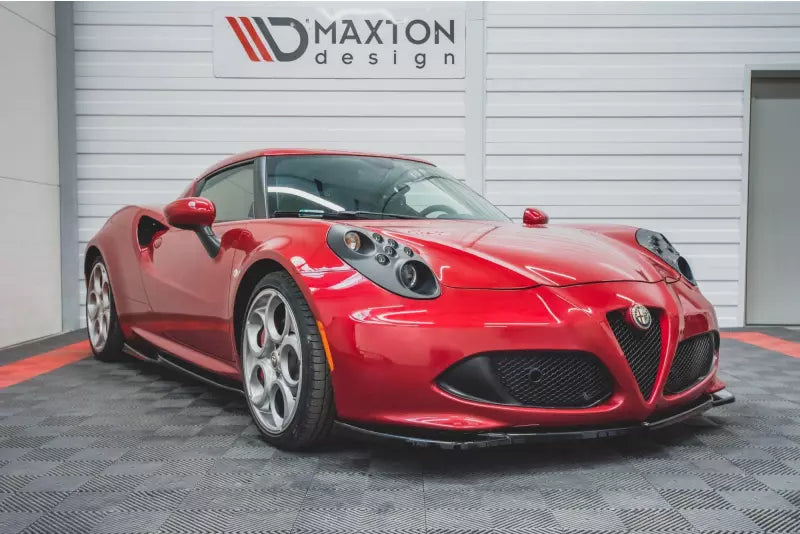 Maxton Design Frontlippe für Alfa Romeo 4C Hochglanz schwarz – Ansicht 1