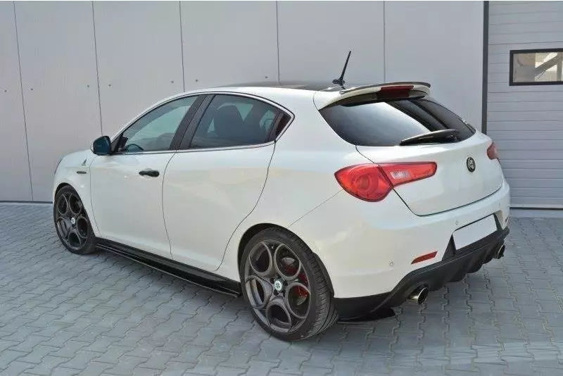 Maxton Design Seitenschweller (Paar) für Alfa Romeo Giulietta Hochglanz schwarz – Ansicht 3