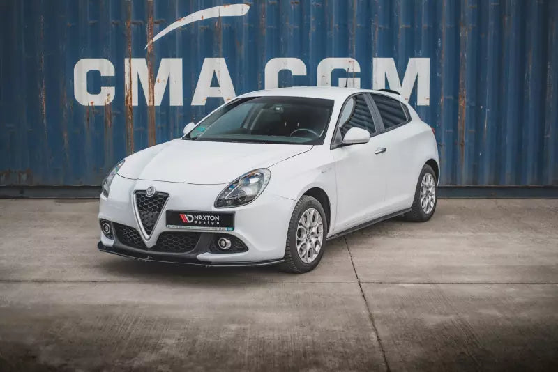 Maxton Design Frontlippe V.1 für Alfa Romeo Giulietta Facelift Hochglanz schwarz – Ansicht 3