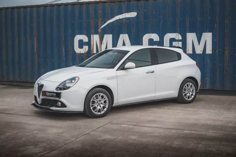 Maxton Design Seitenschweller (Paar) für Alfa Romeo Giulietta Facelift Hochglanz schwarz – Ansicht 2