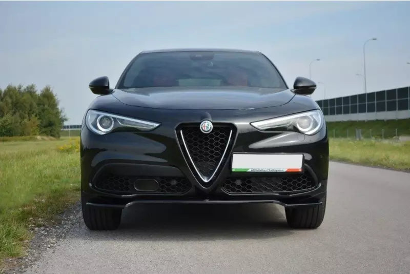 Maxton Design Frontlippe V.1 für Alfa Romeo Stelvio Hochglanz schwarz – Ansicht 2