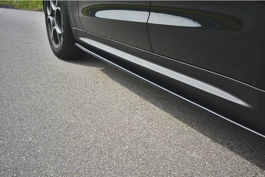 Maxton Design Seitenschweller (Paar) für Alfa Romeo Stelvio Hochglanz schwarz – Ansicht 1