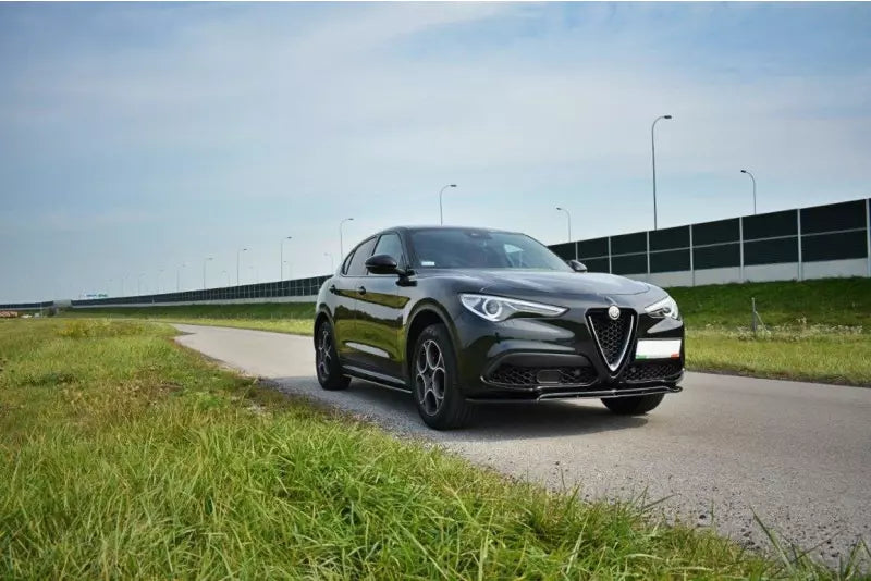 Maxton Design Seitenschweller (Paar) für Alfa Romeo Stelvio Hochglanz schwarz – Ansicht 2