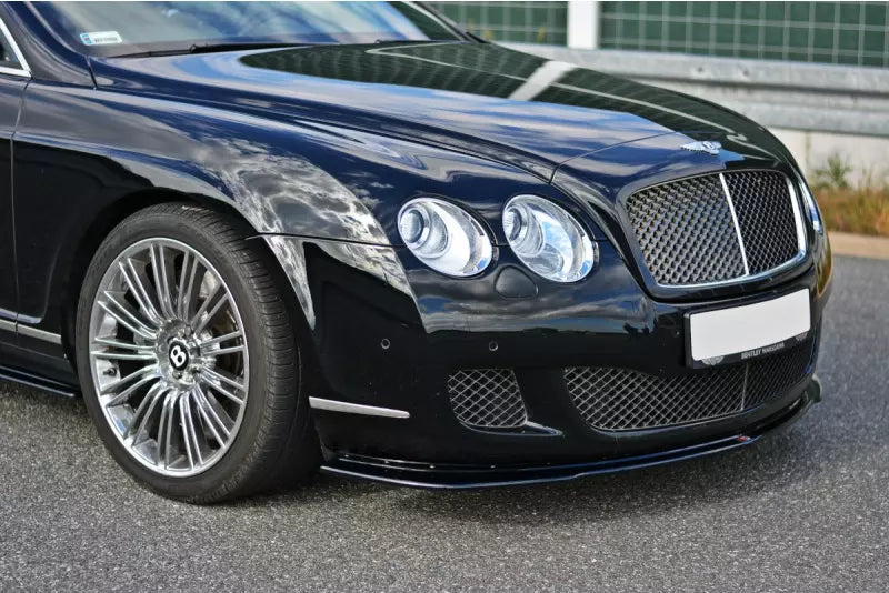 Maxton Design Frontlippe V.1 für Bentley Continental GT Hochglanz schwarz – Ansicht 1