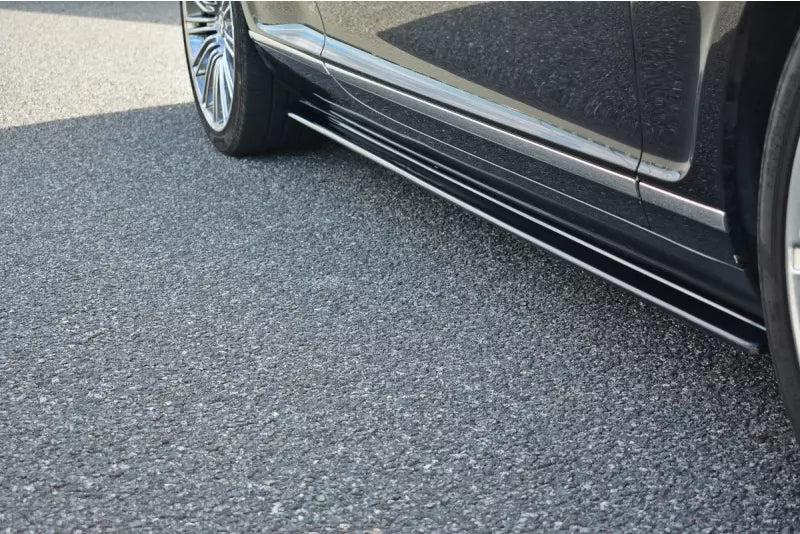Maxton Design Seitenschweller (Paar) für Bentley Continental GT Hochglanz schwarz – Ansicht 1