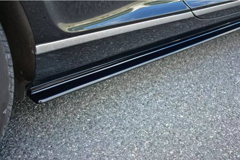 Maxton Design Seitenschweller (Paar) für Bentley Continental GT Hochglanz schwarz – Ansicht 3