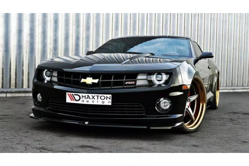 Maxton Design Frontlippe für Chevrolet Camaro Mk5 SS - EU vor Facelift Hochglanz schwarz – Ansicht 1