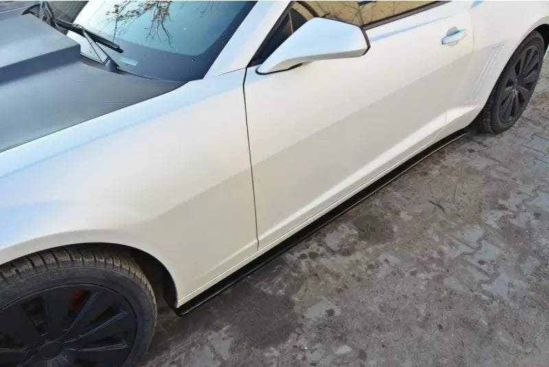 Maxton Design Seitenschweller (Paar) für Chevrolet Camaro Mk5 SS - US, EU vor Facelift Hochglanz schwarz – Ansicht 1