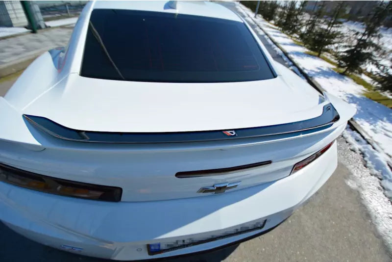 Maxton Design Heckspoiler Lippe für Chevrolet Camaro Mk6 2SS Coupe Hochglanz schwarz – Ansicht 3
