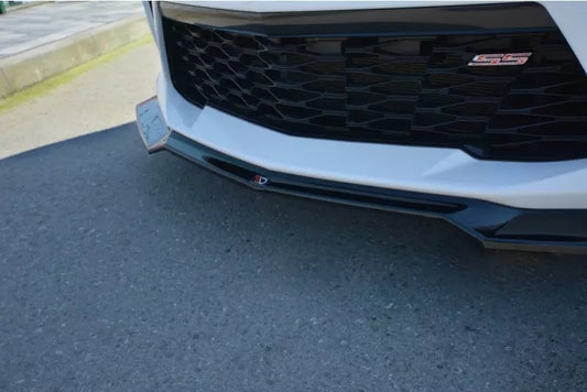 Maxton Design Frontlippe V.1 für Chevrolet Camaro Mk6 2SS Coupe Hochglanz schwarz – Ansicht 1