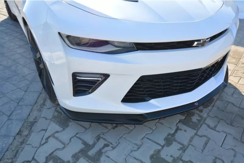Maxton Design Frontlippe V.2 für Chevrolet Camaro Mk6 2SS Coupe Hochglanz schwarz – Ansicht 2