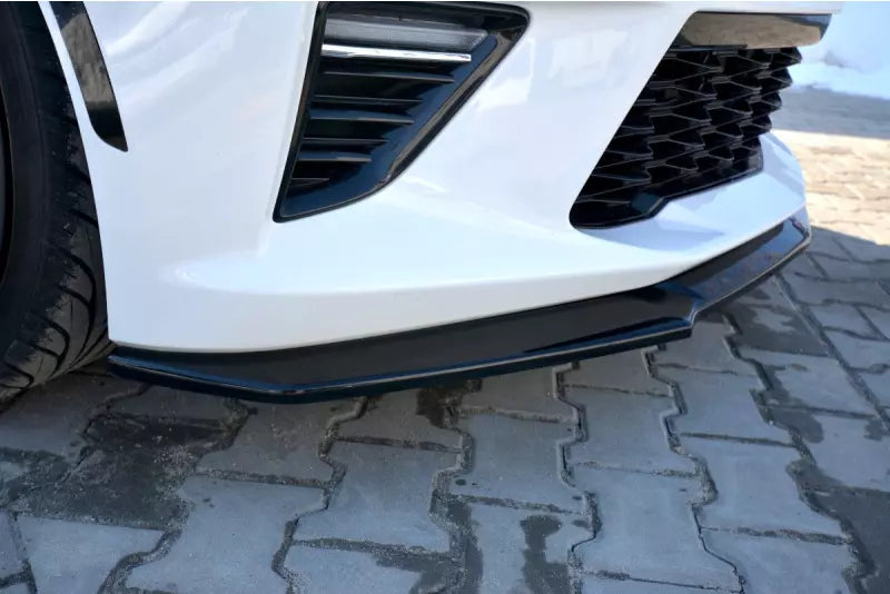 Maxton Design Frontlippe V.2 für Chevrolet Camaro Mk6 2SS Coupe Hochglanz schwarz – Ansicht 3