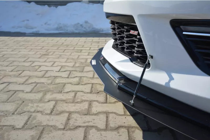 Maxton Design Street Pro Frontlippe V.2 für Chevrolet Camaro Mk6 2SS Coupe Hochglanz schwarz – Ansicht 4