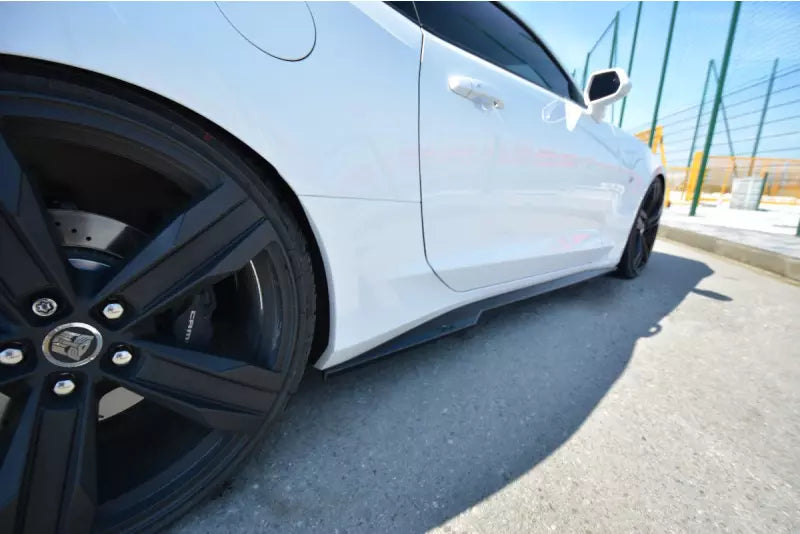 Maxton Design Seitenschweller (Paar) für Chevrolet Camaro Mk6 2SS Coupe Hochglanz schwarz – Ansicht 1