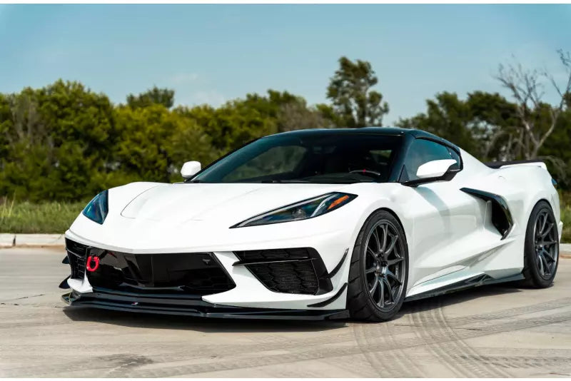 Maxton Design Frontlippe für Chevrolet Corvette C8 Hochglanz schwarz – Ansicht 3