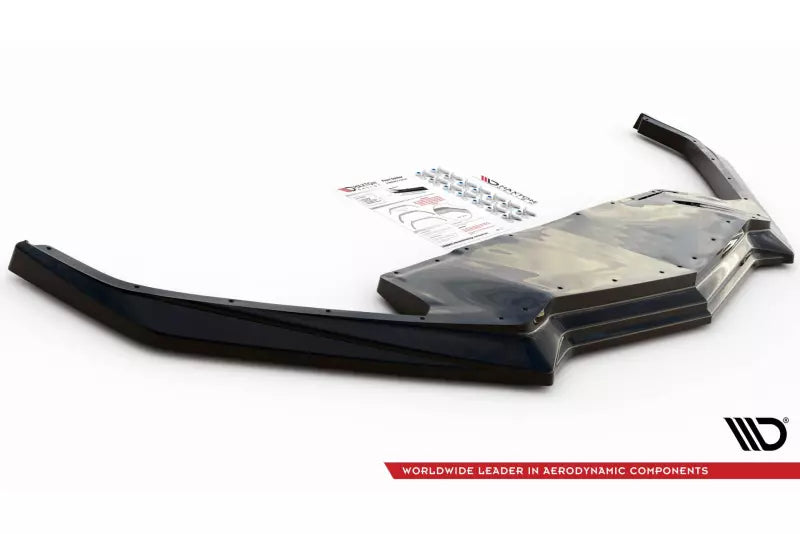 Maxton Design Frontlippe für Chevrolet Corvette C8 Hochglanz schwarz – Ansicht 4