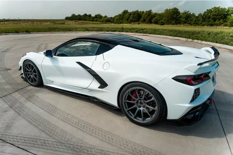 Maxton Design Seitenschweller (Paar) für Chevrolet Corvette C8 Hochglanz schwarz – Ansicht 3