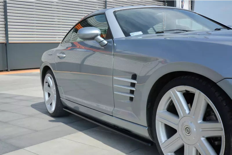 Maxton Design Seitenschweller (Paar) für Chrysler Crossfire Hochglanz schwarz – Ansicht 1
