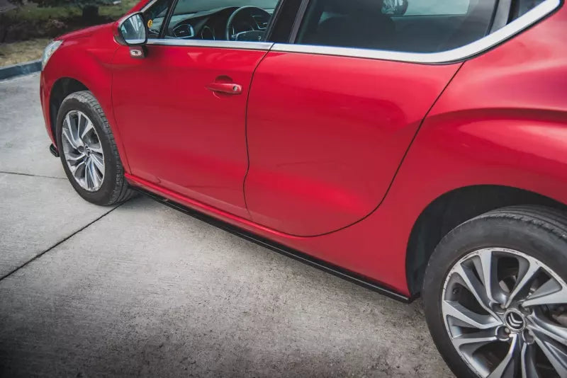 Maxton Design Seitenschweller (Paar) für Citroen DS4 Hochglanz schwarz – Ansicht 1