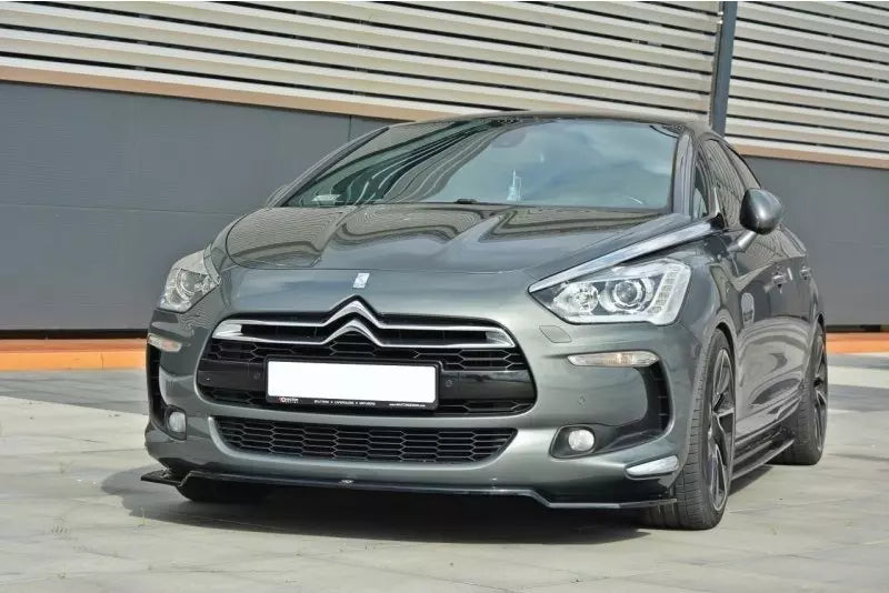 Maxton Design Frontlippe V.1 für Citroen DS5 (vor und nach Facelift) Hochglanz schwarz – Ansicht 1