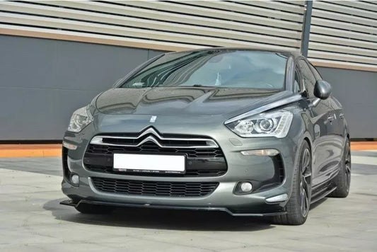 Maxton Design Frontlippe V.1 für Citroen DS5 (vor und nach Facelift) Hochglanz schwarz – Ansicht 1
