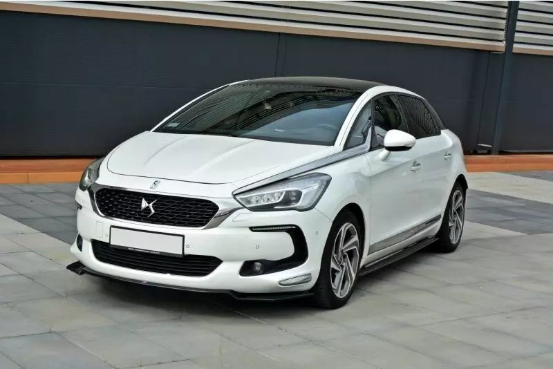 Maxton Design Frontlippe V.1 für Citroen DS5 (vor und nach Facelift) Hochglanz schwarz – Ansicht 3