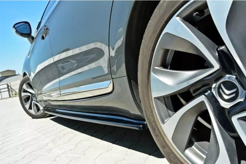 Maxton Design Seitenschweller (Paar) für Citroen DS5 (vor und nach Facelift) Hochglanz schwarz – Ansicht 2