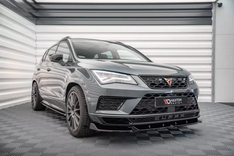 Maxton Design Frontlippe V.1 für Cupra Ateca 2018-2020 Hochglanz schwarz – Ansicht 1