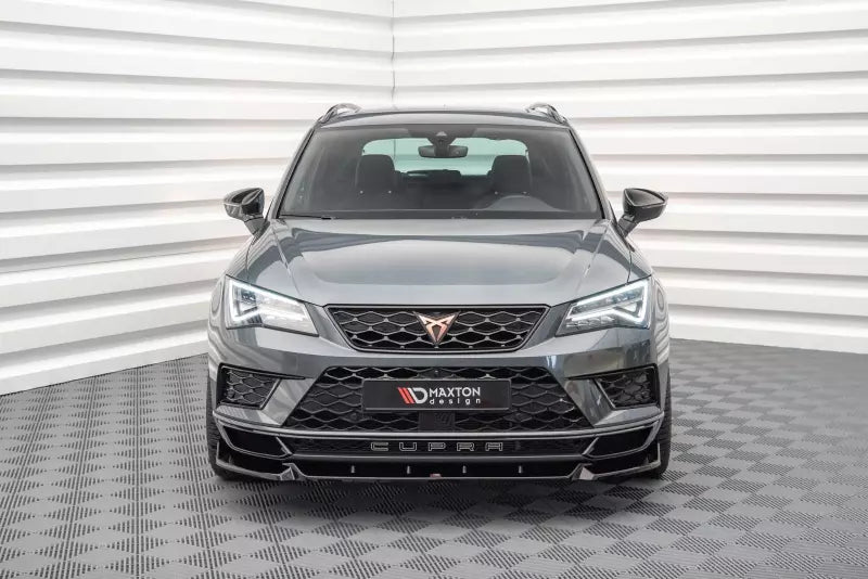 Maxton Design Frontlippe V.1 für Cupra Ateca 2018-2020 Hochglanz schwarz – Ansicht 2