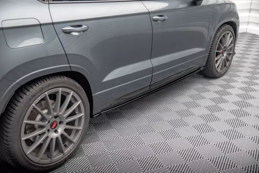 Maxton Design Seitenschweller (Paar) für Cupra Ateca Hochglanz schwarz – Ansicht 1