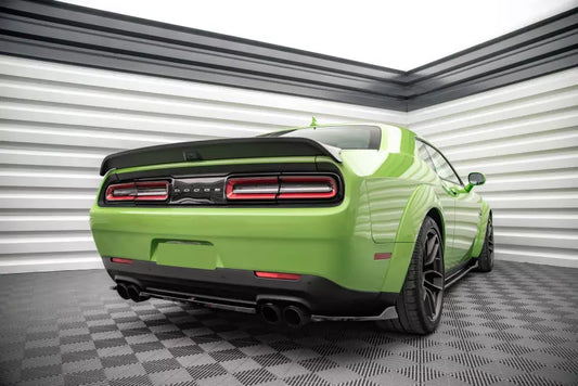 Maxton Design Diffusor Flaps für Dodge Challenger SRT Hellcat Mk3 Hochglanz schwarz – Ansicht 1