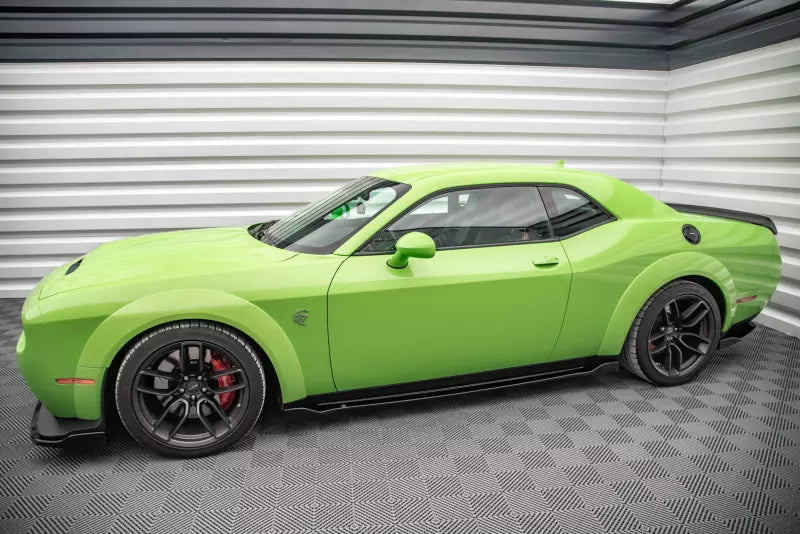 Maxton Design Seitenschweller (Paar) für Dodge Challenger SRT Hellcat Mk3 Hochglanz schwarz – Ansicht 3