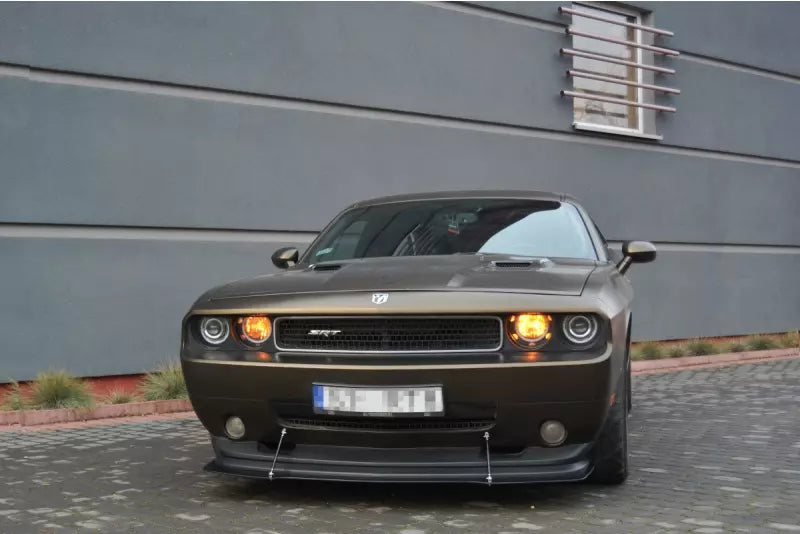 Maxton Design Street Pro Frontlippe für Dodge Challenger Mk3 SRT8 Coupe Hochglanz schwarz – Ansicht 2