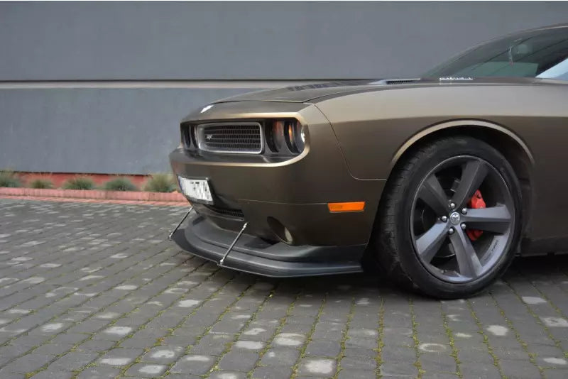 Maxton Design Street Pro Frontlippe für Dodge Challenger Mk3 SRT8 Coupe Hochglanz schwarz – Ansicht 3