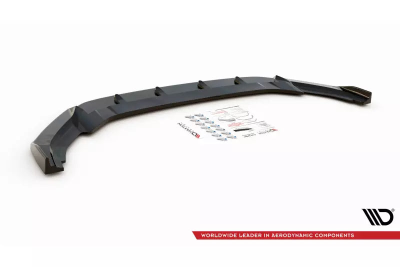 Maxton Design Frontlippe V.4 für VW Golf 7 R / R-Line Hochglanz schwarz – Ansicht 4